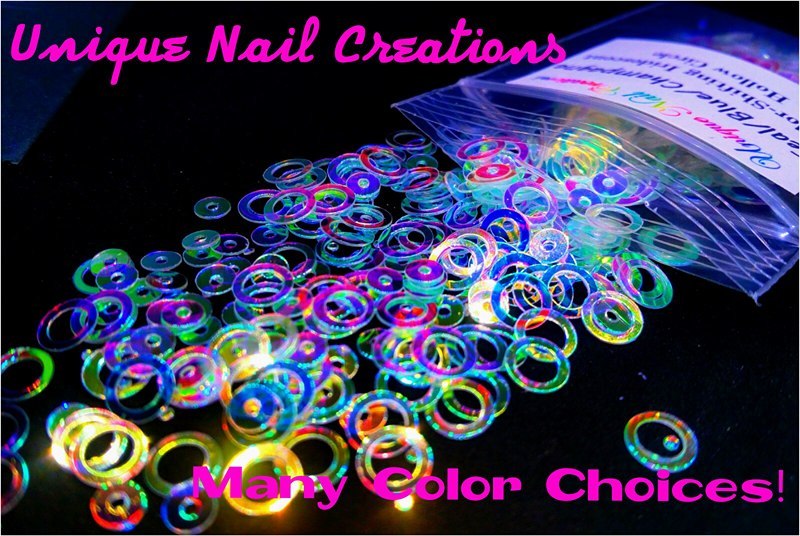 HOLLOW CIRCLE Shape ~U Choose Color~Nail Art•Face•Festival•Crafts•Makeup