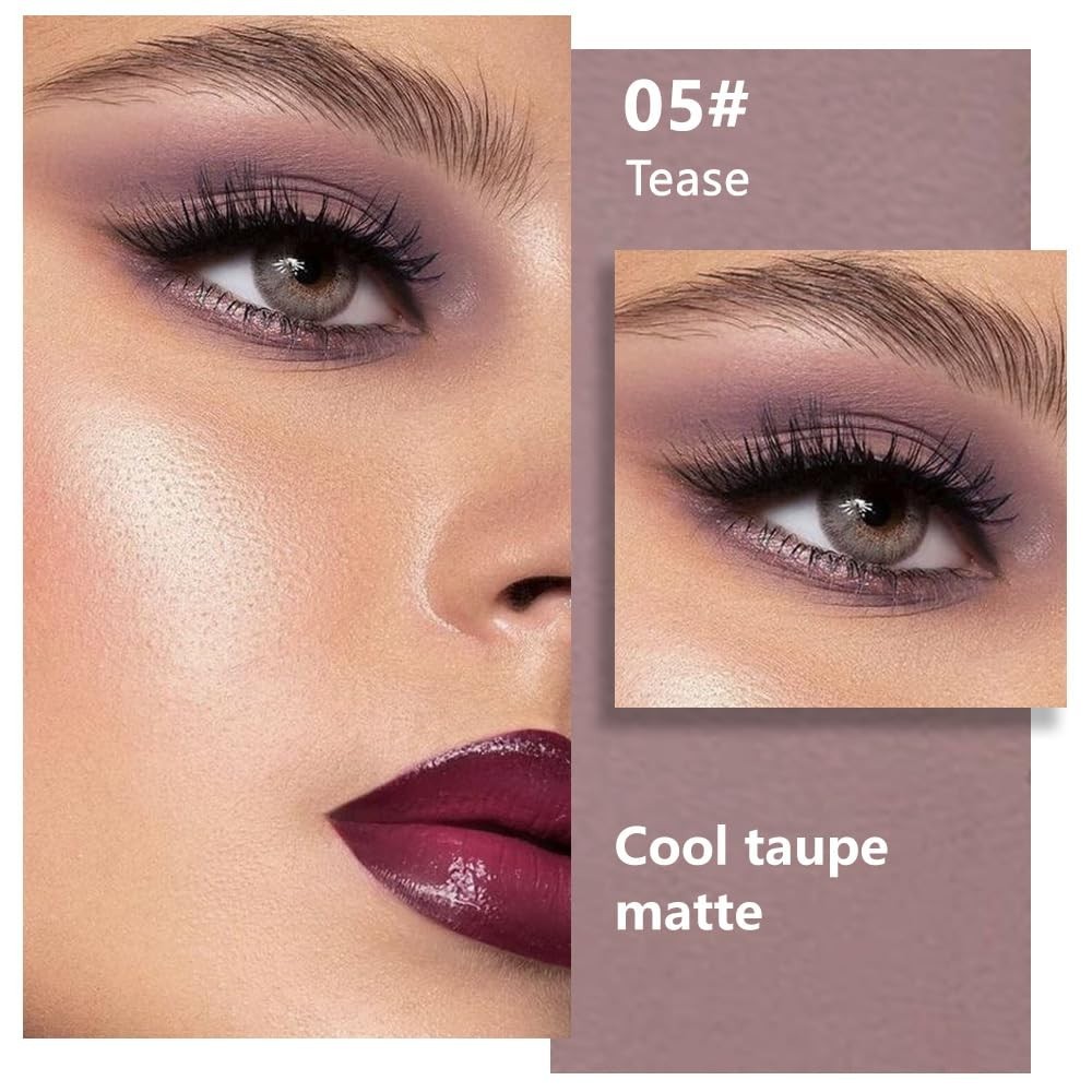 FeiCuiYun Matte Mauve Taupe Eye Shadow Palette Makeup For Older Women, Matte Sin