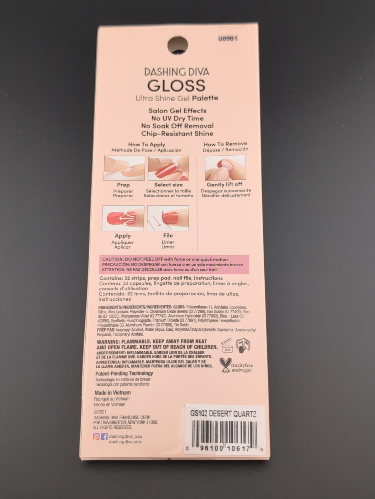 Dashing Diva Gloss Ultra Shine Gel Palette GS102 Desert Quartz