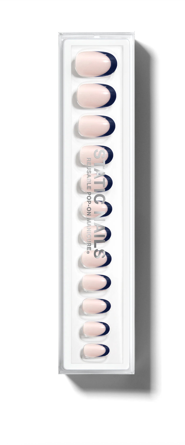 NEW – PERFECT CONDITION – Static Nails Manhattan French Round Press-on Nails