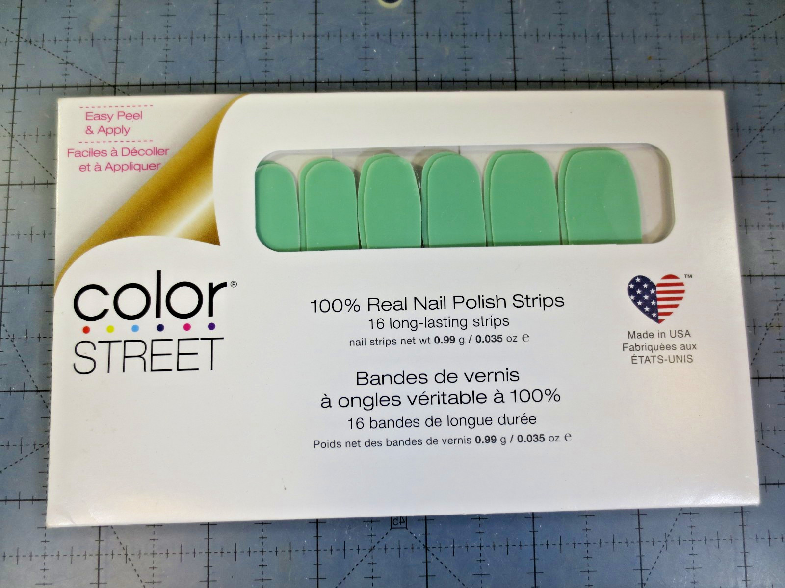 Color Street Nail Polish Strips Oslo and Steady FMC250 Green Solid Pre-Designed