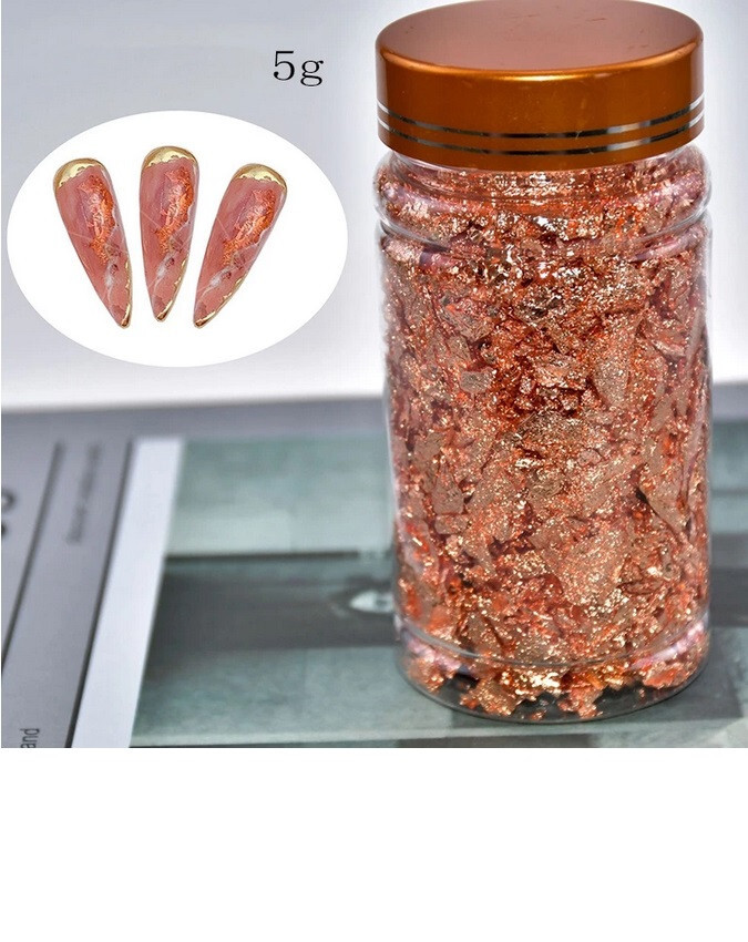 10X Gold/Silver/Red Foil Luxury Resin Decoration Paper Handicrafts Flake Art