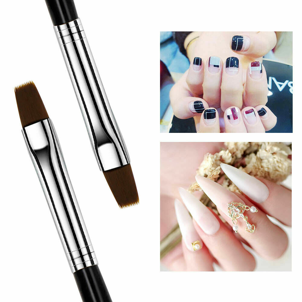 Nail Art Brushes Set 3D Nail Extension Brush Double Head Dotting Pen UV Gel Nail