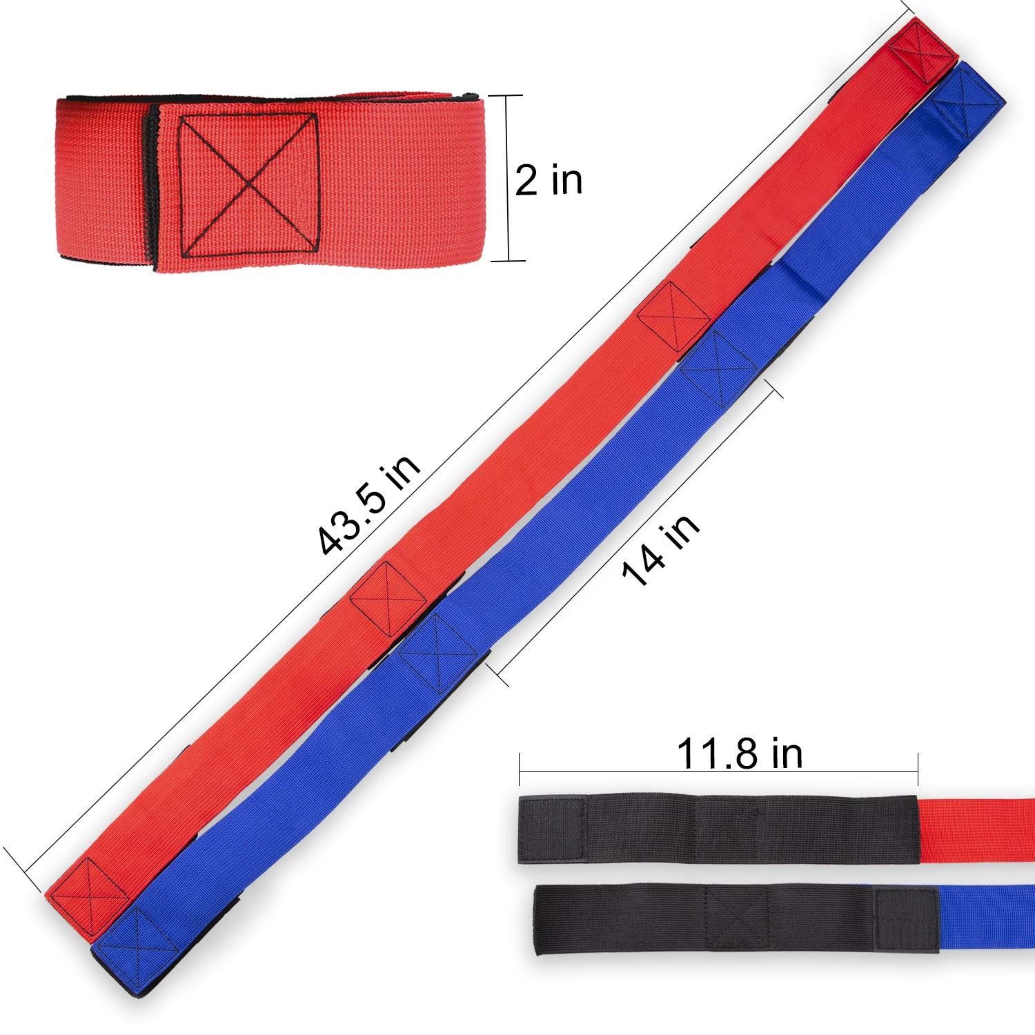 Legged Race Band For 4 ppl, Team Building, Outdoor Medium, 4 People(red)