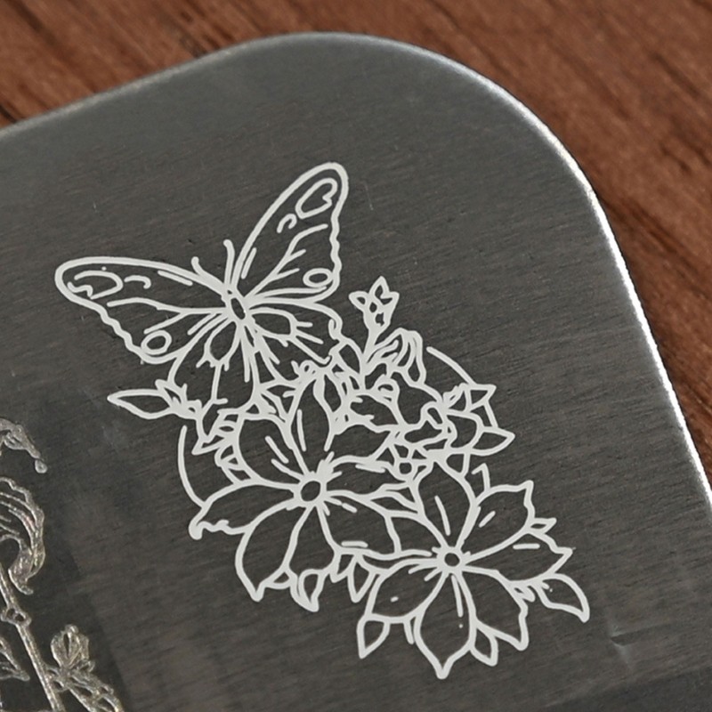 Reusable Nail Plate Checkered Lace Pattern Manicure Stencil Easy Transfer Design