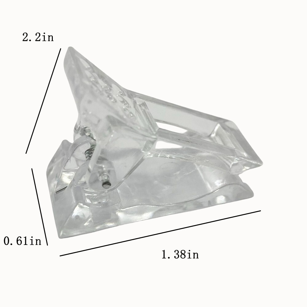10 PCS/Set Nail Structure Fixation Clamp Crystal Nail Fixing Clip Nail Mold