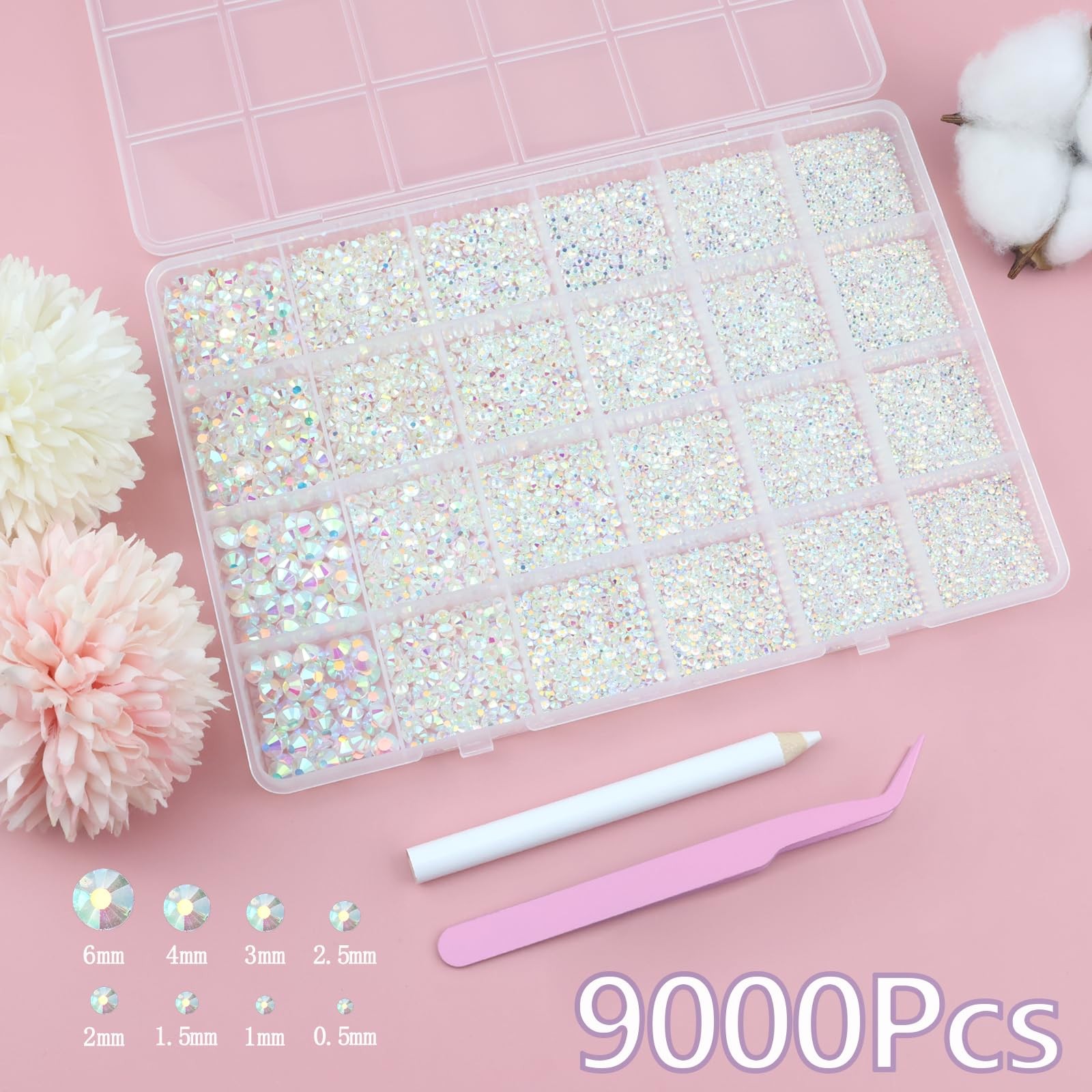 SEMATA Clear AB Rhinestones Bedazzled Kit