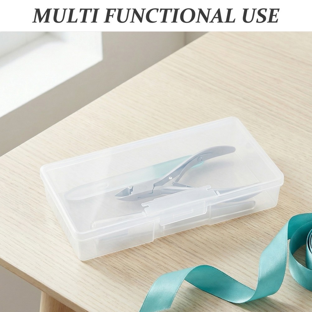 6 Pcs Portable Nail Tool Box Supplies Storage Case Implement Boxes