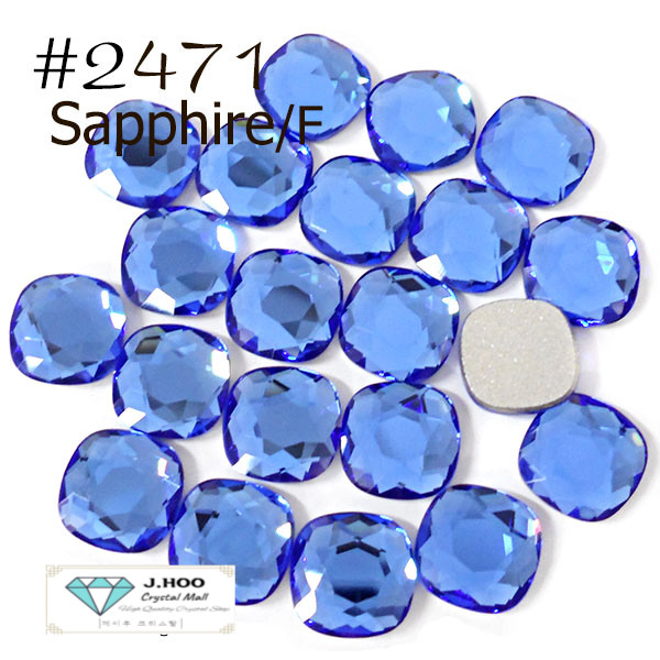 Swarovski 2471 Cushion Flat Back 10mm(4pcs)