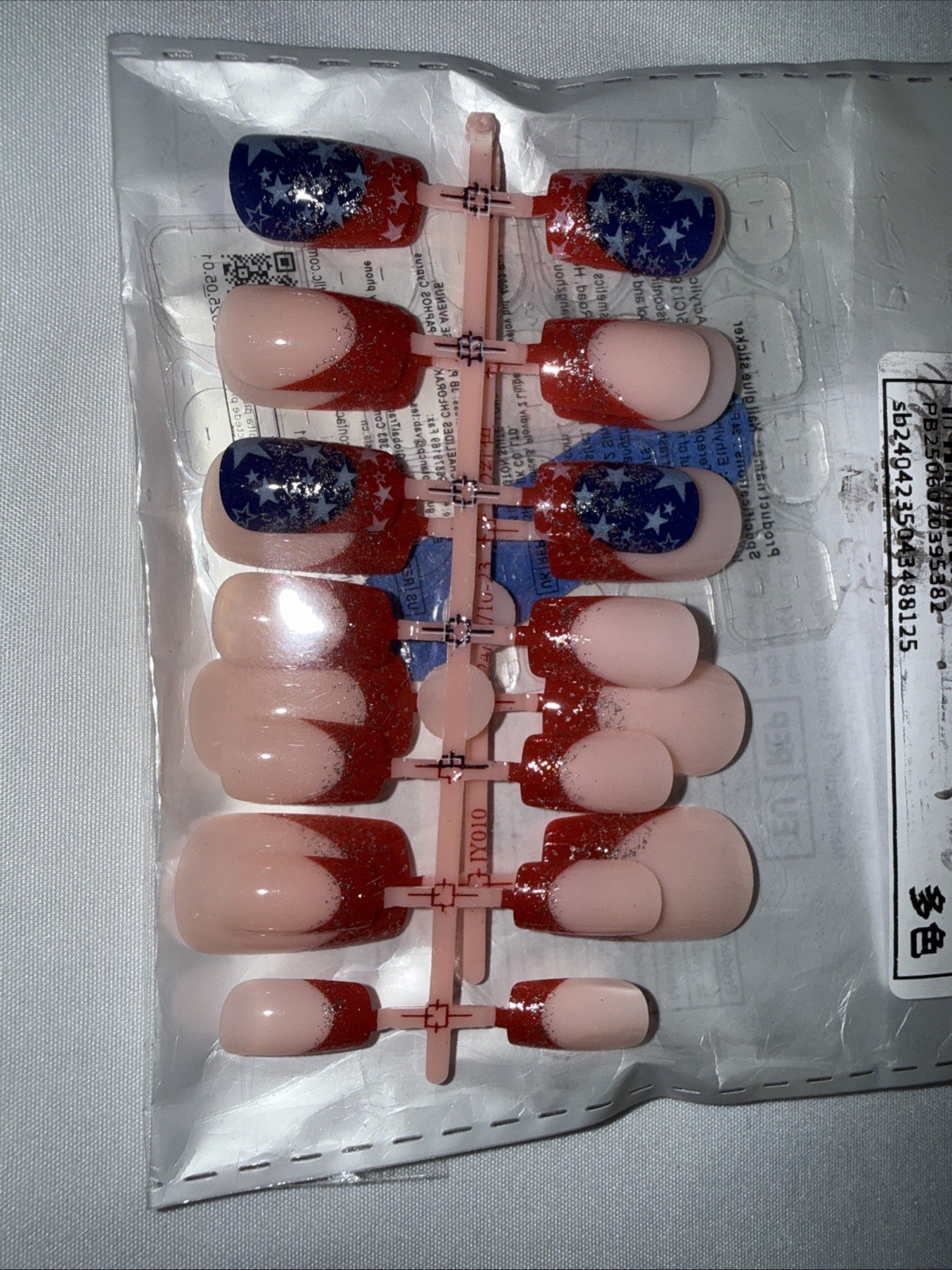 Press On Nails 6pc Bundle #3 – USA, Flag, Firework, Palm Tree, Flowers, Bees