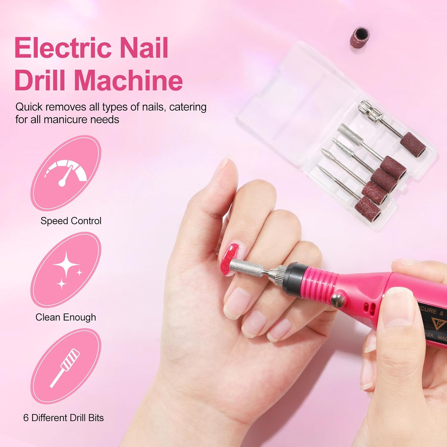 Acrylic Nail Kit with Drill and U V Light, Professional Nail Kit Acrylic Set for
