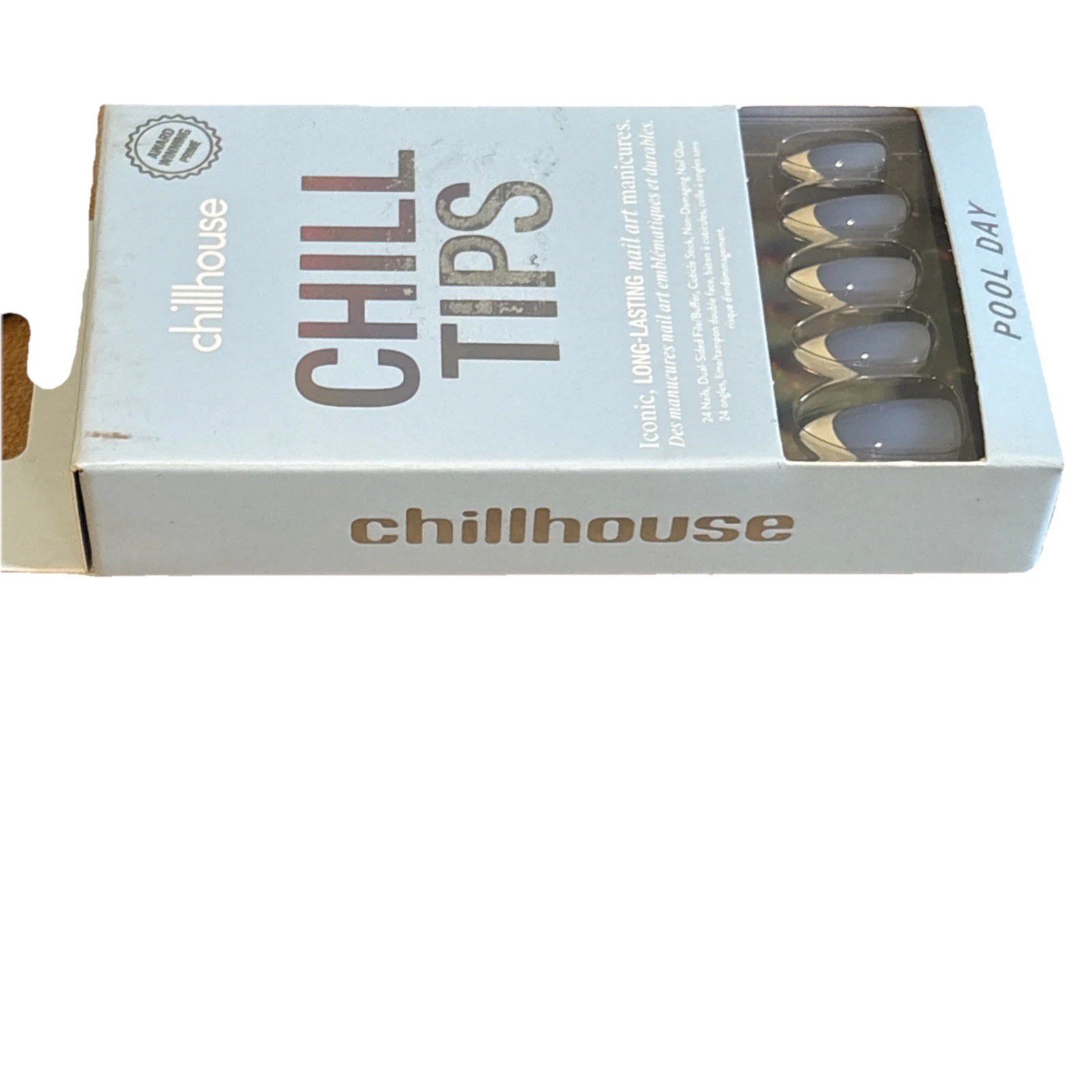 Chillhouse Chill Tips Press-On Nails “Pool Day” Glue-On Manicure NEW