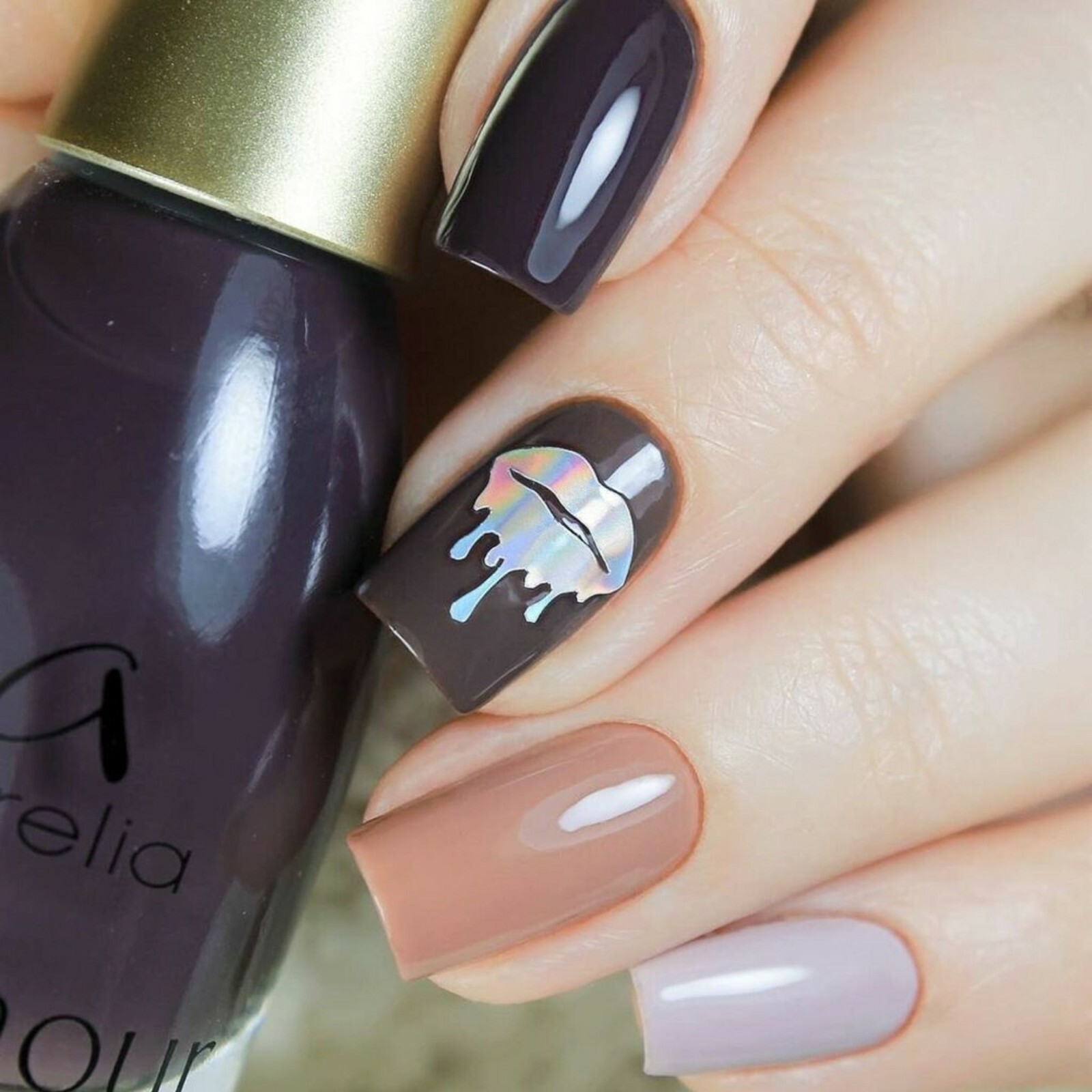 Dripping Flames Stickers (Holo) – Daily Charme Collaboration, Nail Stickers