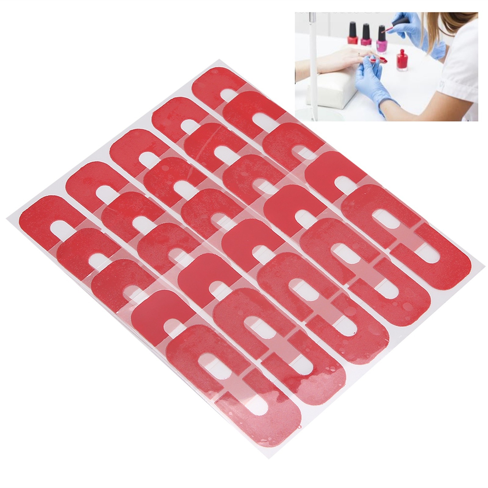 NEW 50PCS Peel Off Nail Tapes Skin Barrier Spill Proof Sticker Nail Art