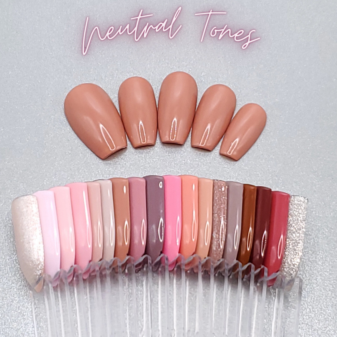 #07 Mocha Brown Press On Nails | Handmade | Hard Gel Glue On Nails
