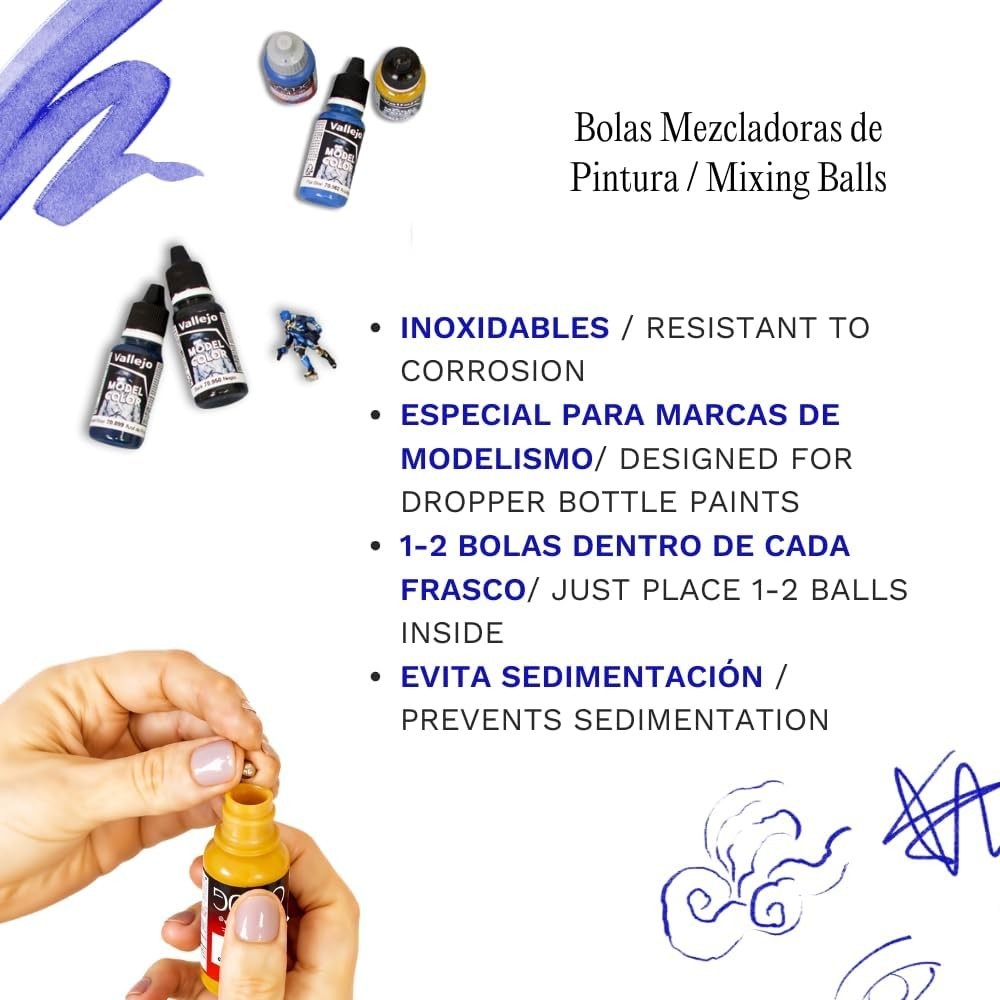Multi-Functional Stainless Steel Mixing Balls – 5 mm Pack of 250 for Paint