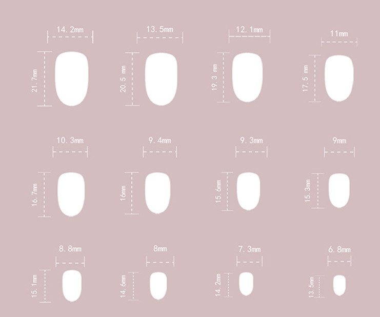 24pcs Coated solid white press-on nails, short round shape