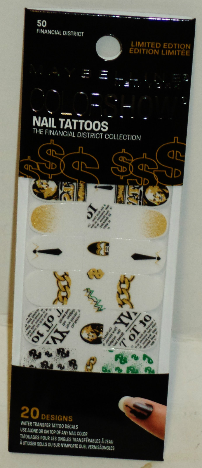 Maybelline Color Show Nail Tattoos THE FINICAL DISTRIC COLLECTION #50 20 Designs