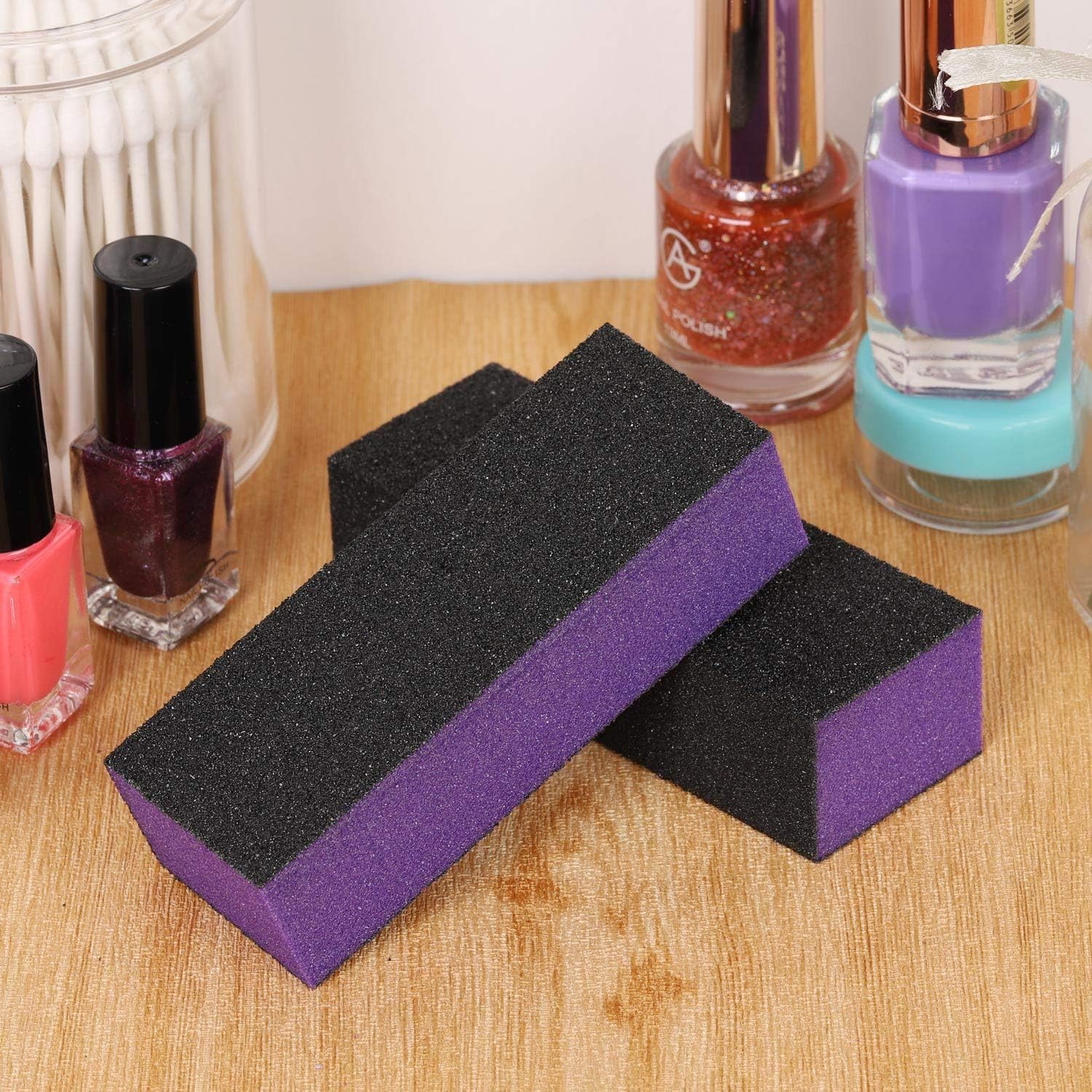 Nail Buffer Blo Spon Sanding Buffing File 80/120 Grit 3 Sides Nail