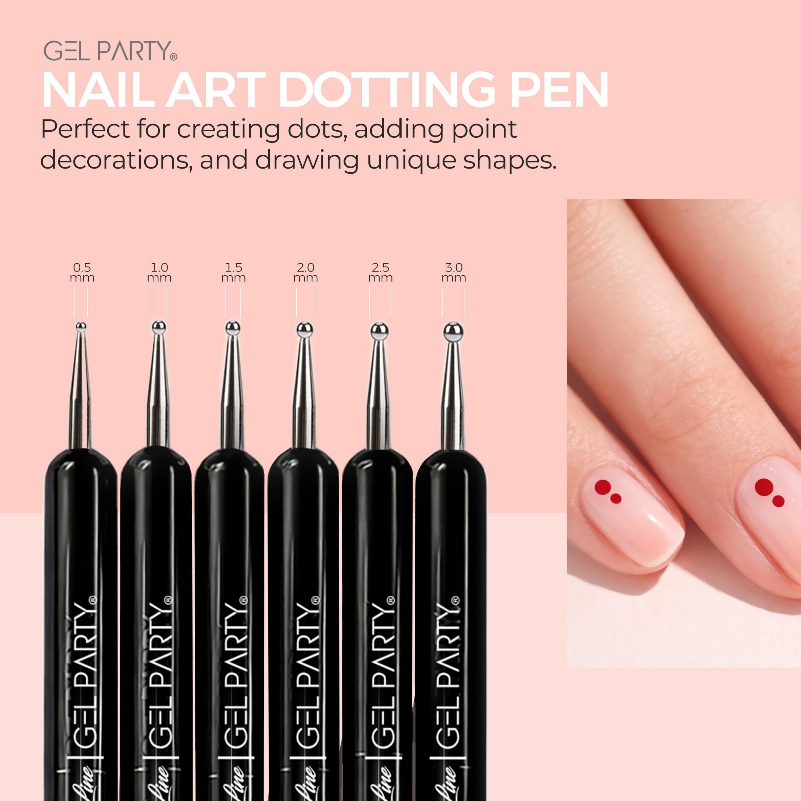 10 Pcs Dual-Ended Nail Art Brush Set – Gel, Dotting Pens, Palette & Tools for Sa