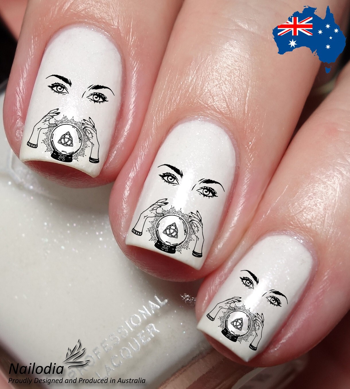 Fortune Teller Third Eye Gift Nail Art Decal Sticker Water Transfer Slider
