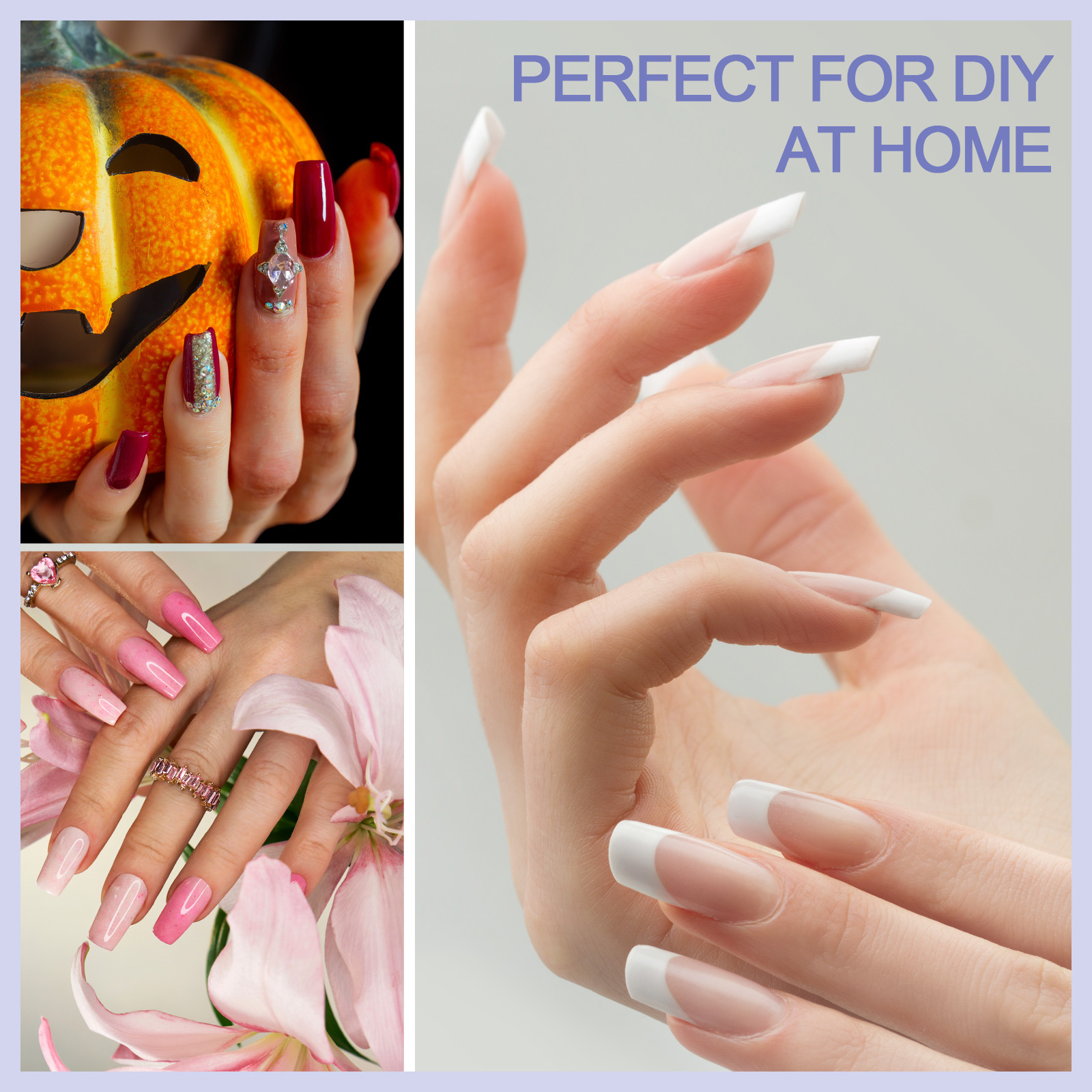 Gel X Nail Tips – Soft Gel Extensions for DIY Salon Nails | Square