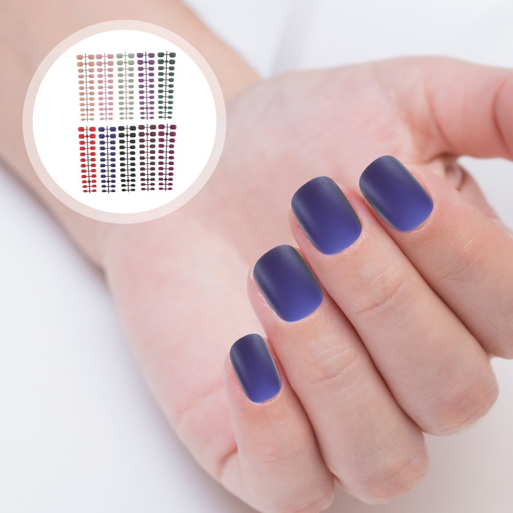240Pcs Detachable Press on Nails Short Durable ABS Assorted Colors