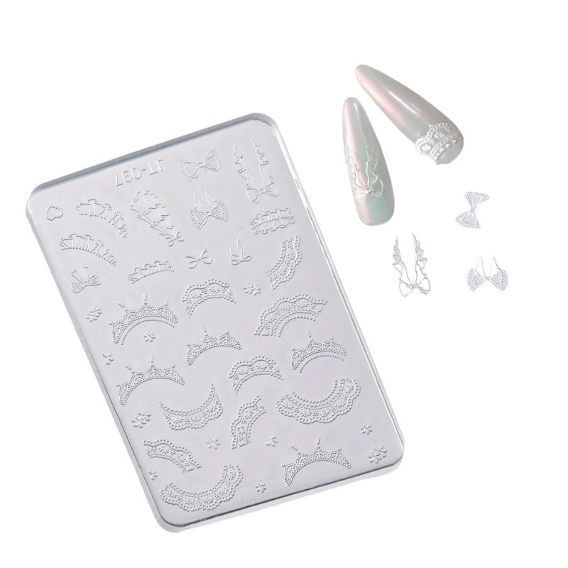 Multiple Pattern Silicone Mould for 3D Nail Art Designs and Craft Embellishments