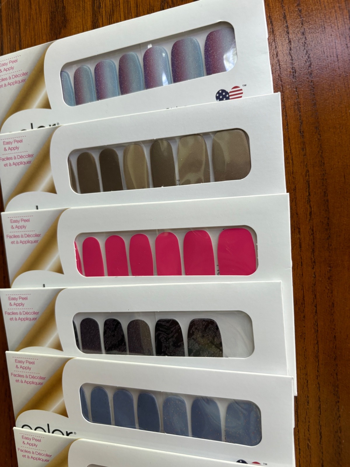 Lot of 20 Different Color Street Nail Polish Strips NIP Made in USA *READ*