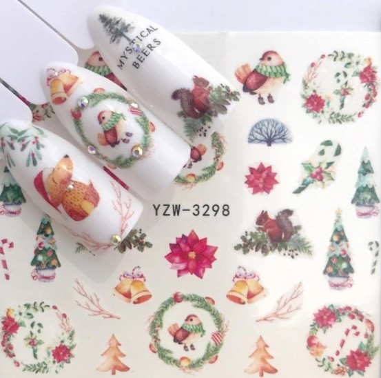 Flower, Floral Nail Art Water Decals DIY Nail (Group 1)