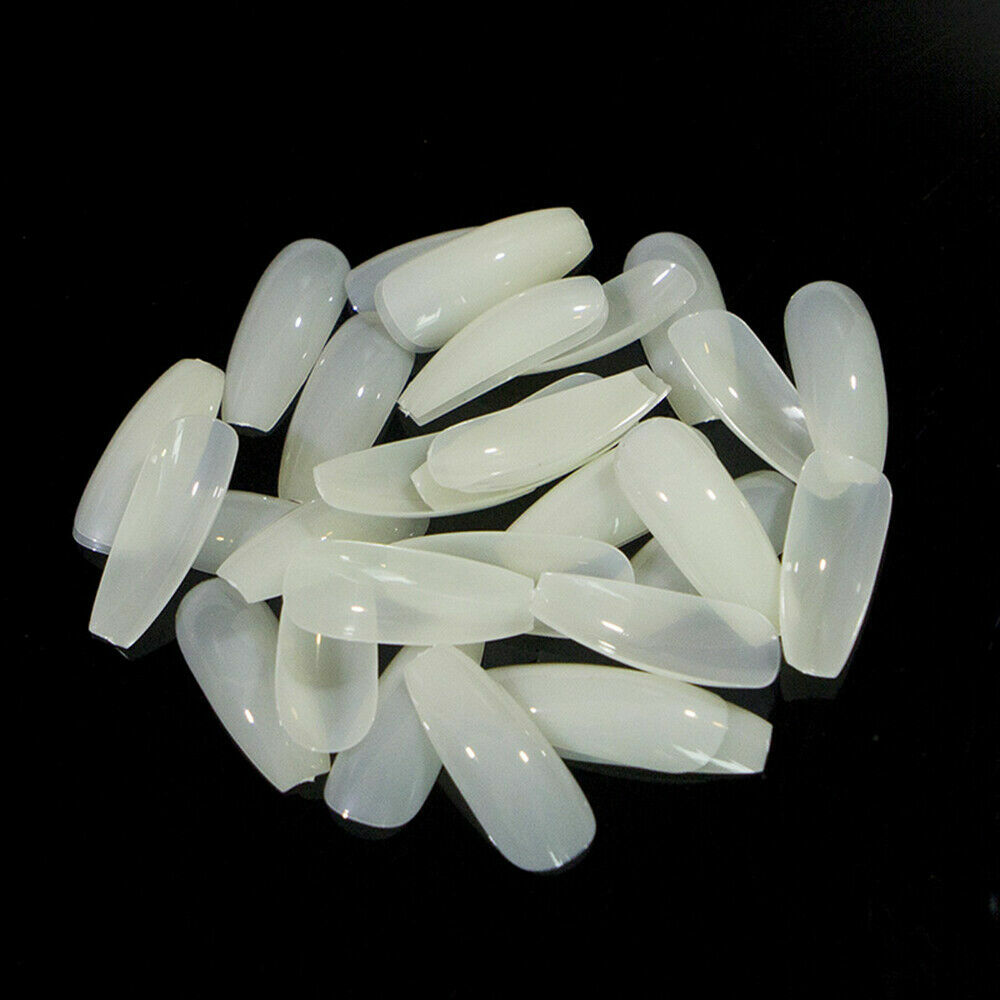 500pcs False Nails Display Tip Acrylic Ballerina Artificial Full Cover Fake Nail