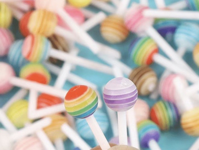 42 pcs Lollipop Nail Art Charms Resin Acrylic Accessories Brand New