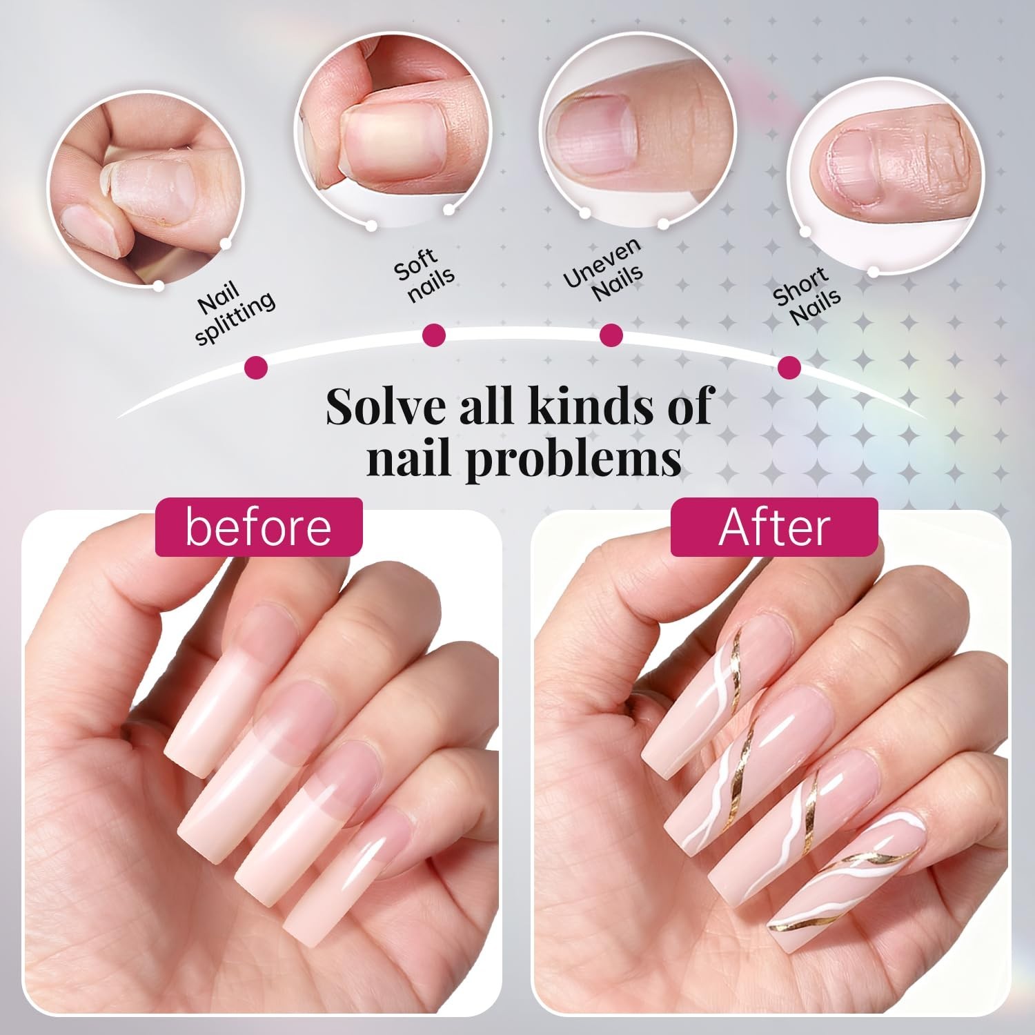 Almond Nails Tips 240/1008Pcs Clear Fake Tips 12 Sizes Soft Gel False Nails Full