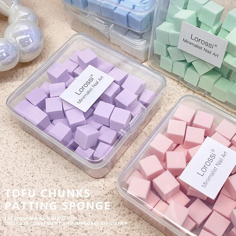 50pcs Nail Sponges Manicure Sponges Soft Nail Art Small Sponges Manicure DIY