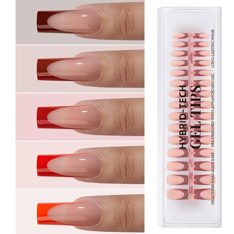 150Pcs French Tip Press On Nail Glossy or Matte Finish Easy Application Nail Art