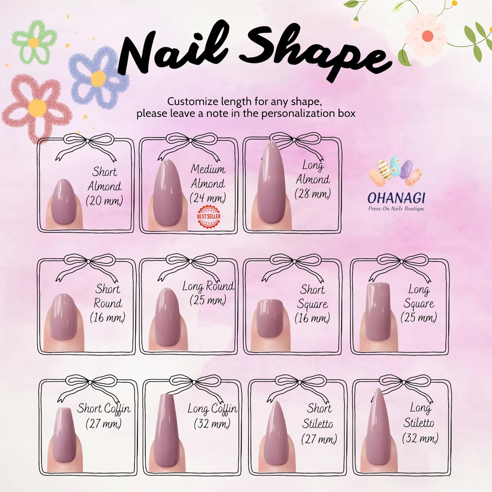 Handmade 3D Yellow Duck Donut Daisy Blue Clear Medium Almond Press on Nails