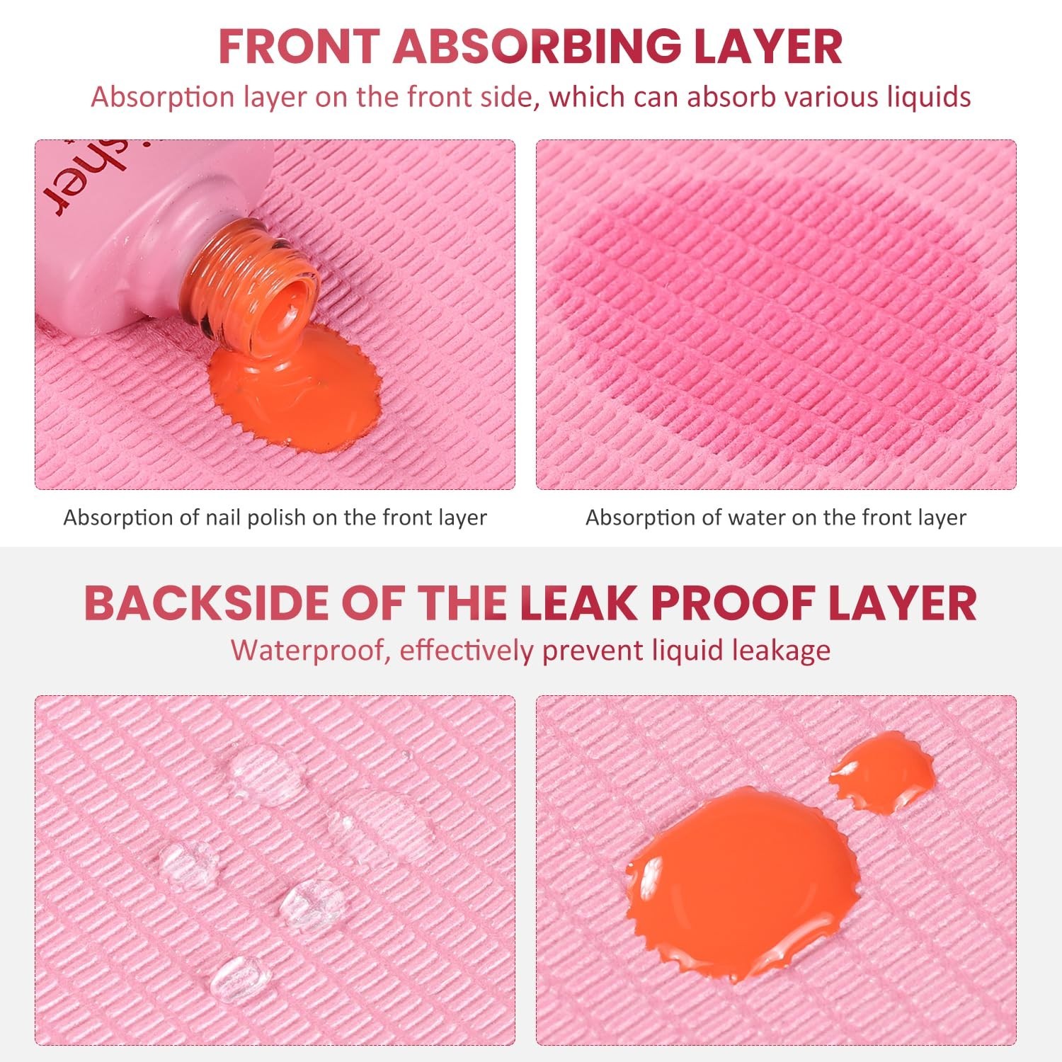 20Pcs Disposable Nail Mats for Table Acrylic Nail Practice Sheet | Fordable N…