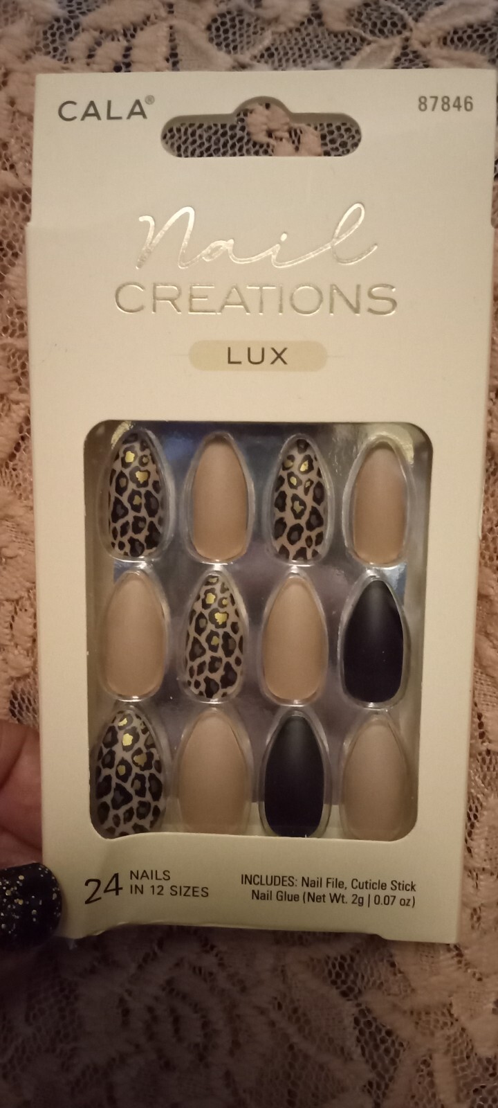 CALA *LEOPARD LUX* Stiletto Matte & Metallic Wild Print Press On Mani✨