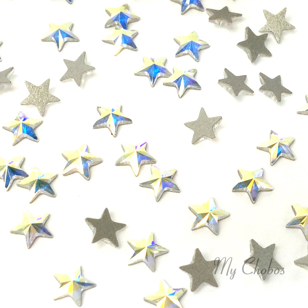 Swarovski Flatbacks No-Hotfix Rhinestones CRYSTAL AB (001 AB) “Pick Your Shape”