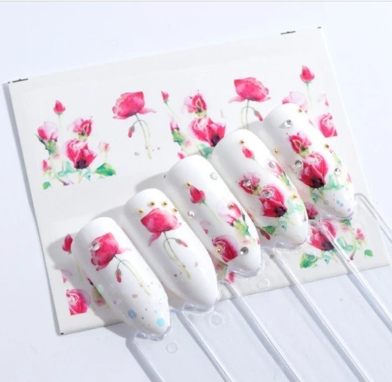 Tulip Nail Art Wate Decals DIY Nail (Group 1)