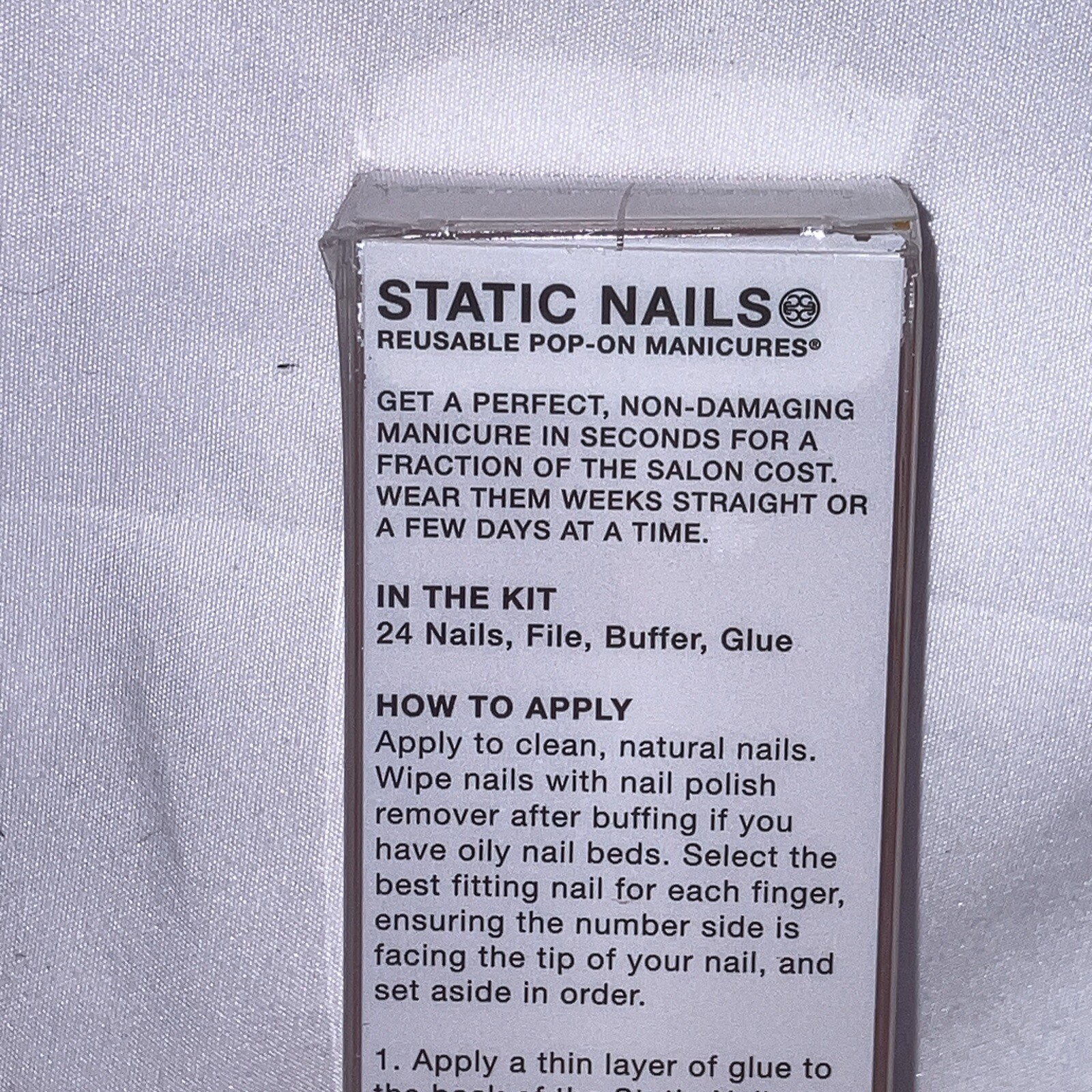Static Nails Reusable Pop-On Manicure Set Glue-On Nails Sunset Somewhere Coffin