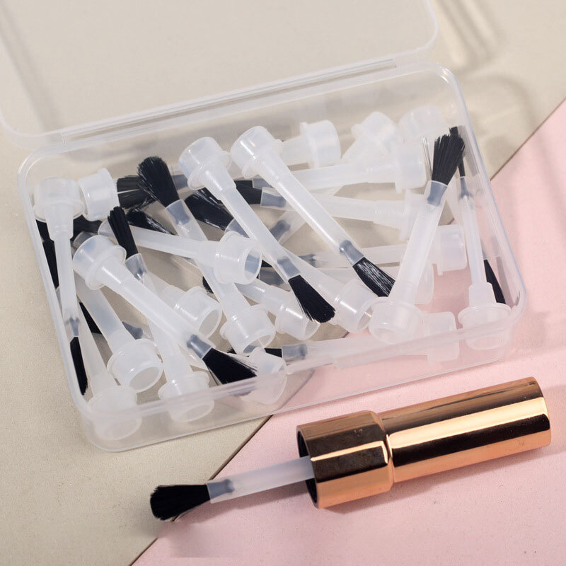 25/66pcs Nail Polish Brush Head Disposable Replacements Brush Kit Manicure Tools