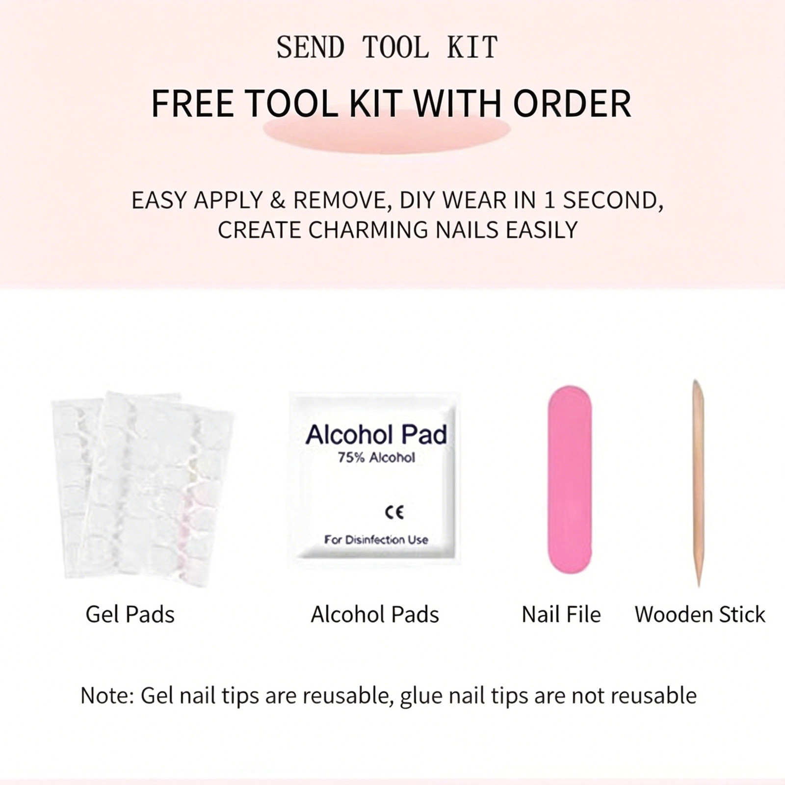 Christmas Wish Come True Matte Press-On Nails, Fashion Cute Cartoon Versatile Ne