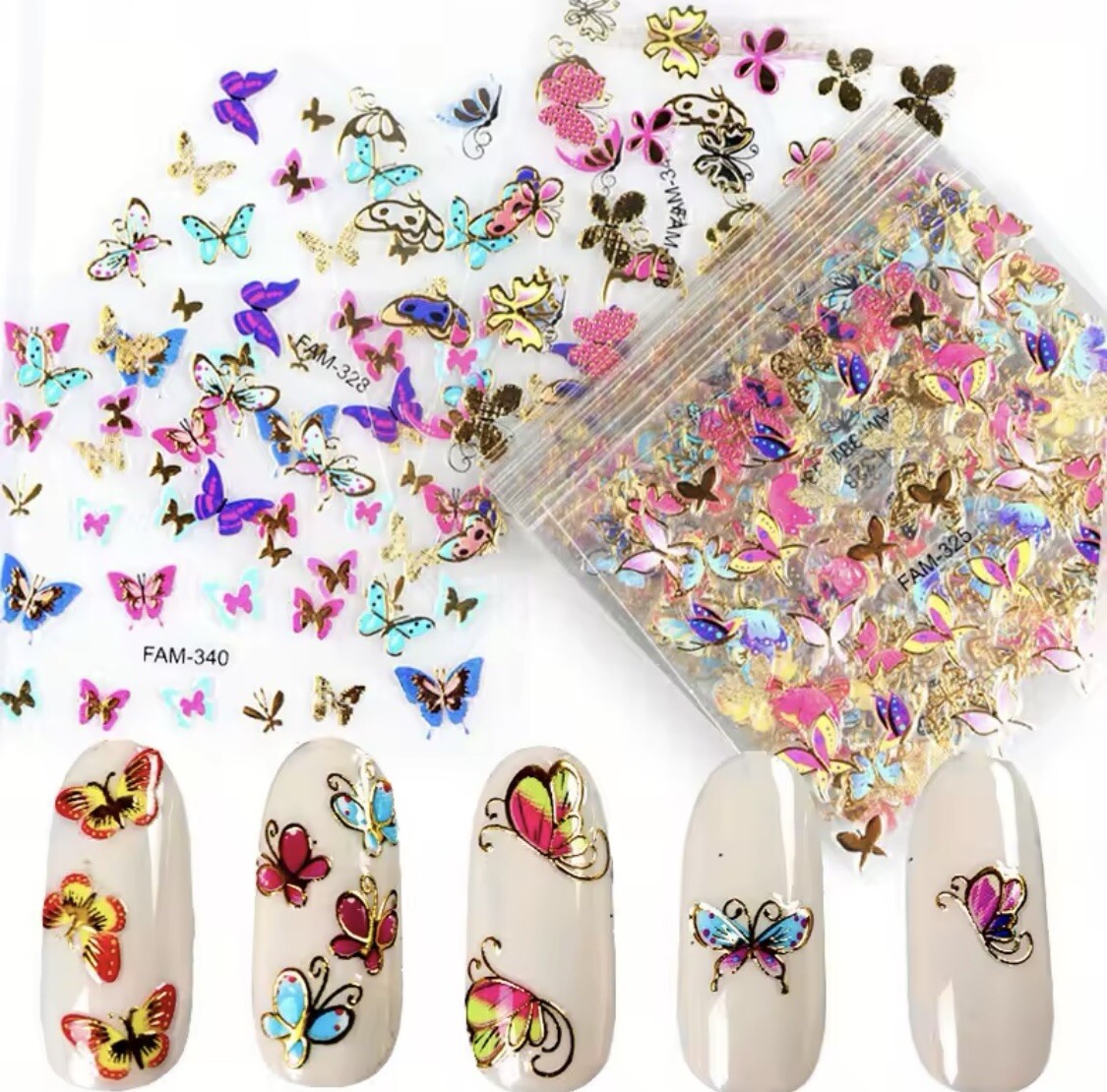 Nail Stickers 24 Sheet LOT FREE Shipping For Girls And Women