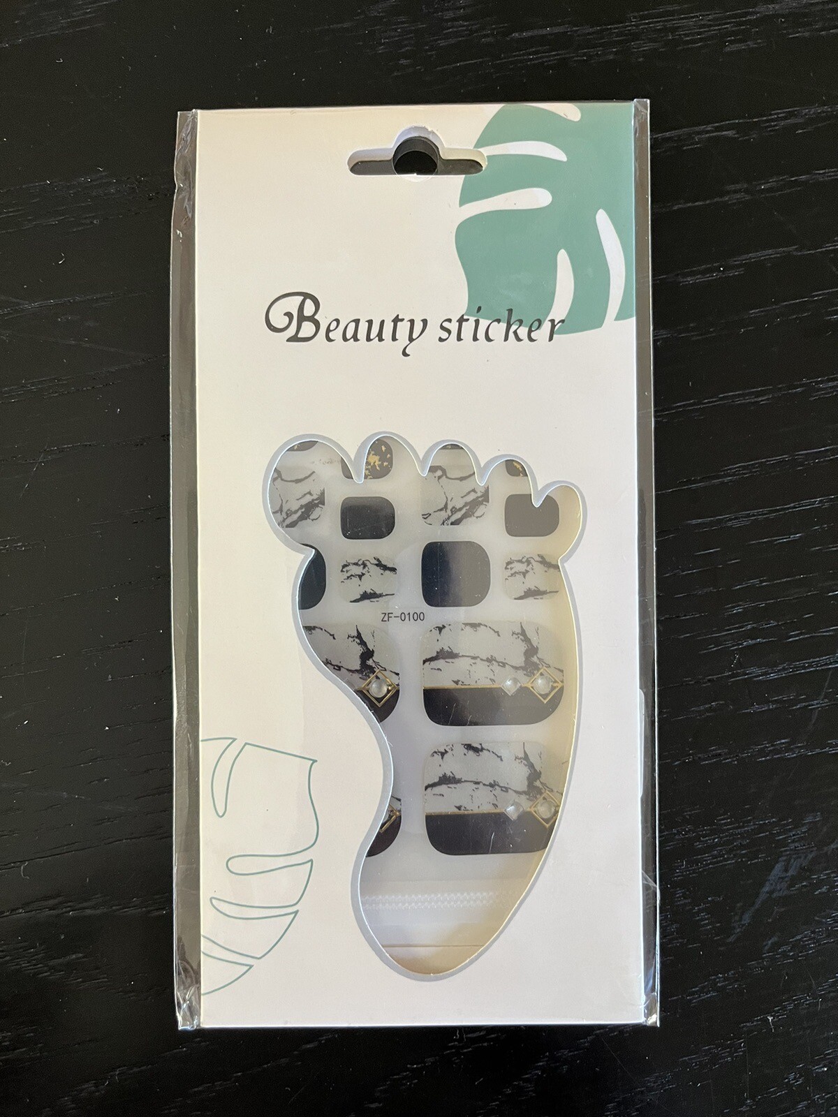 Fashion Accessories Beauty Stickers Toe Nails Marble Instant Artwork