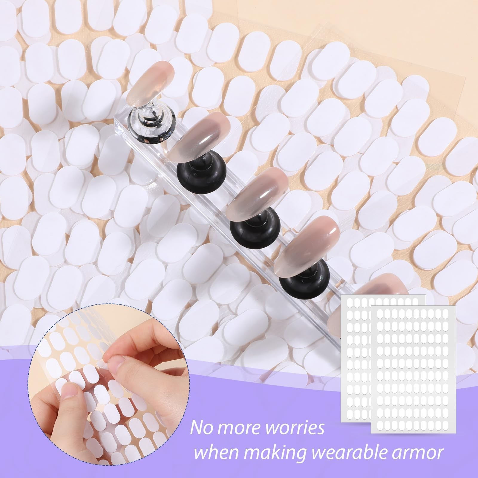 1000 PCS Nail Art Double Sided Nail Tape, False Tip Sticky Tabs, Clear Nails …