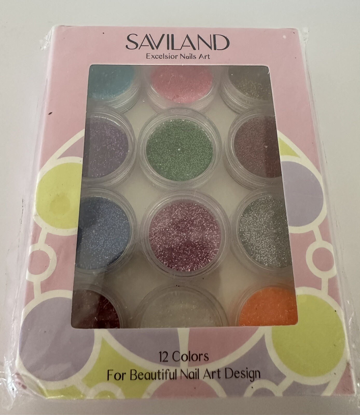 Saviland Excelsior Nails Art 12 Colors Glitter