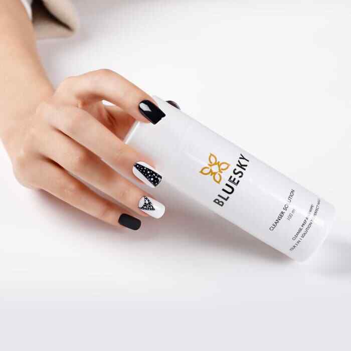 Bluesky Gel Polish Cleanser & Lint Free Wipes