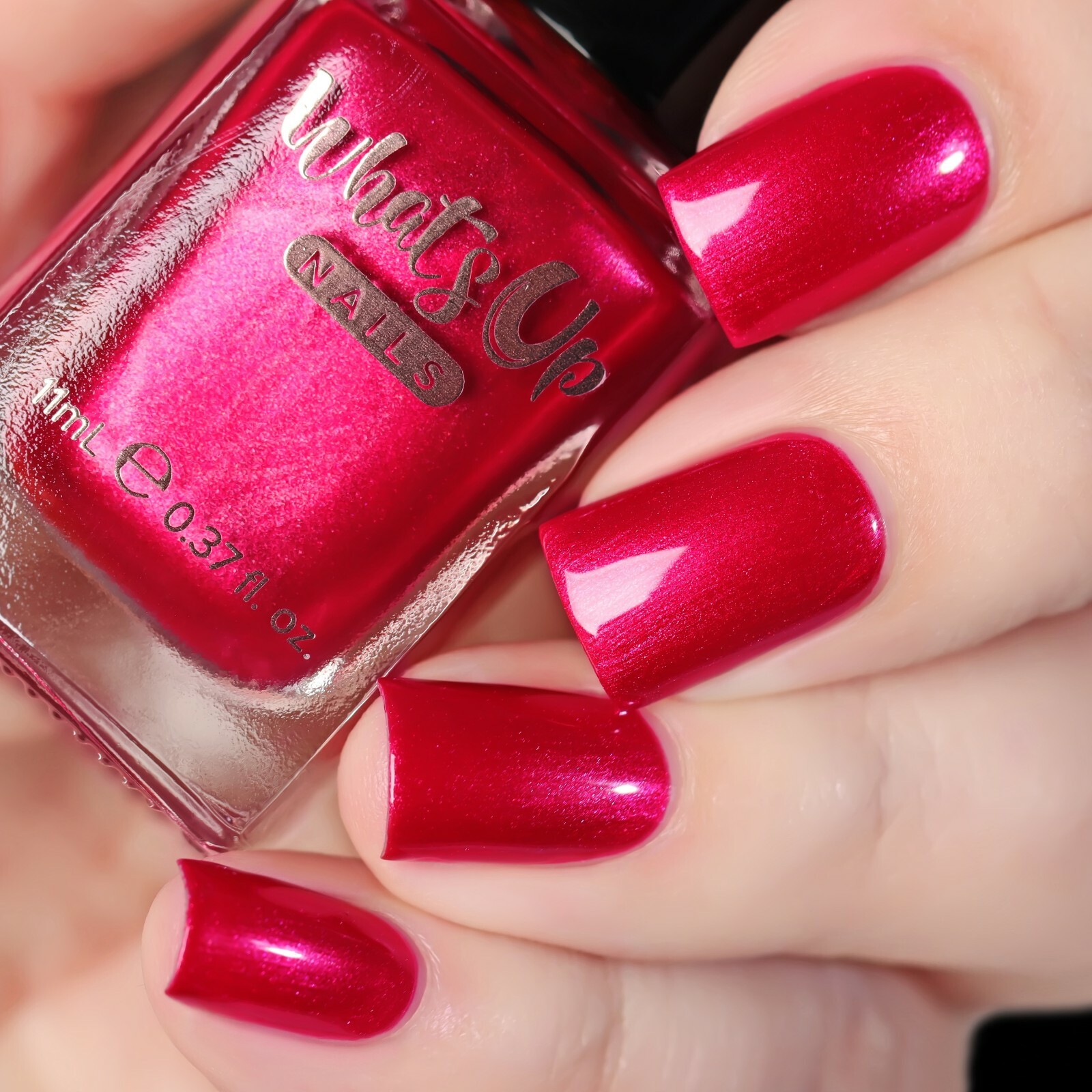 Cherry-bration Regular Polish (Metallic Red), Polish for Nail Art