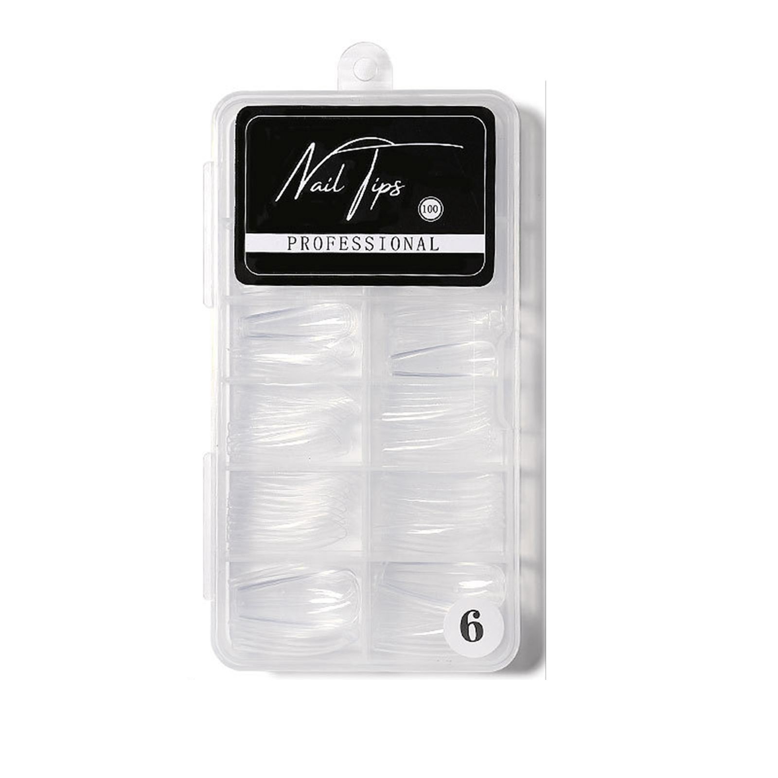 100PCS Fake Nails Tips Clear Acrylic Nail Tips Full Cover Half Cover False LNVA